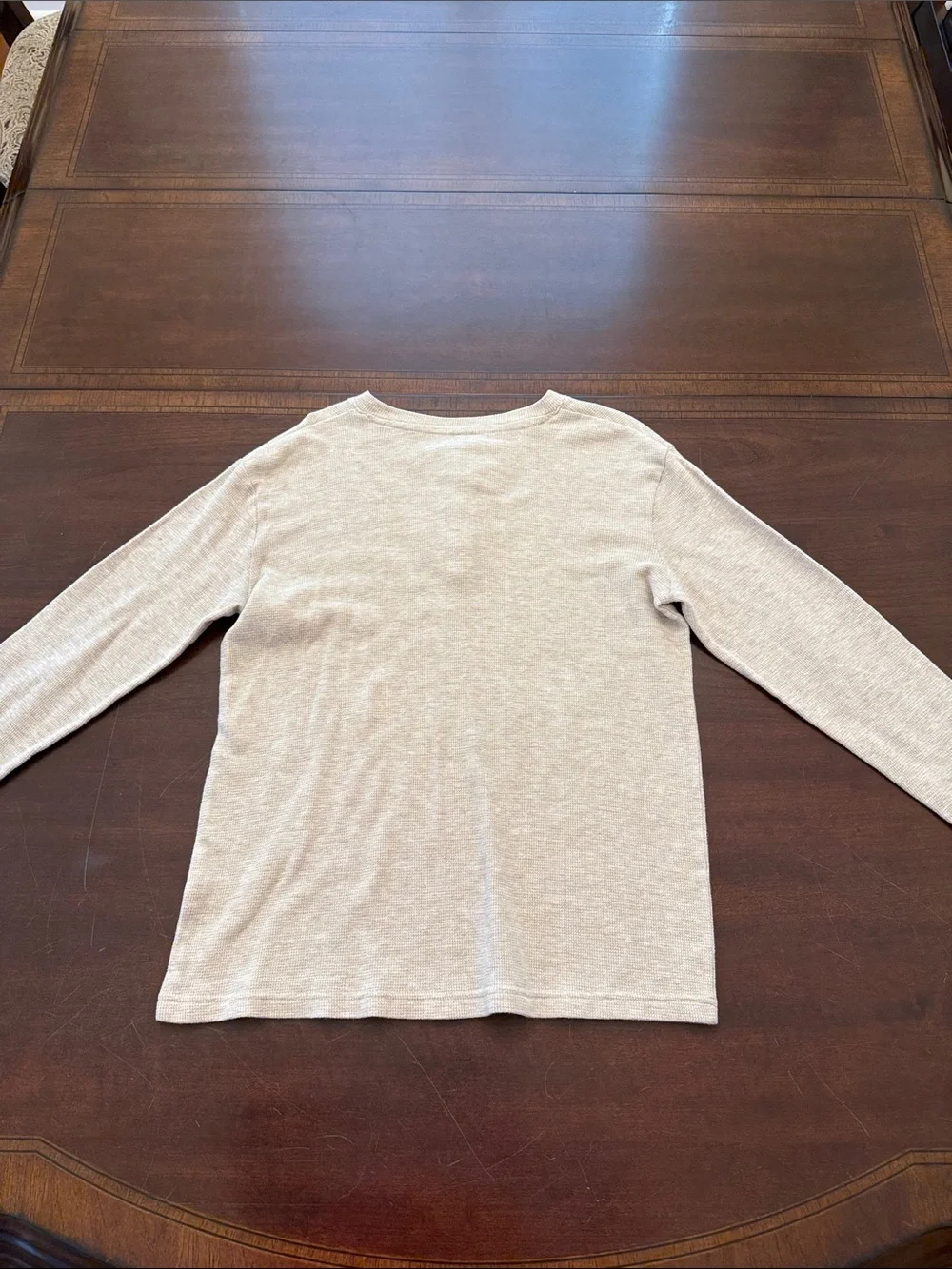 The Children's Place Light Beige Henley Long Sleeve Tee